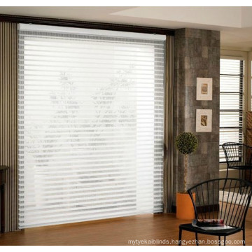 MSJ China Manual & Motorized Double layer Shangri la Window Roller Blinds